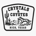 Crystals & Coyote Sticker