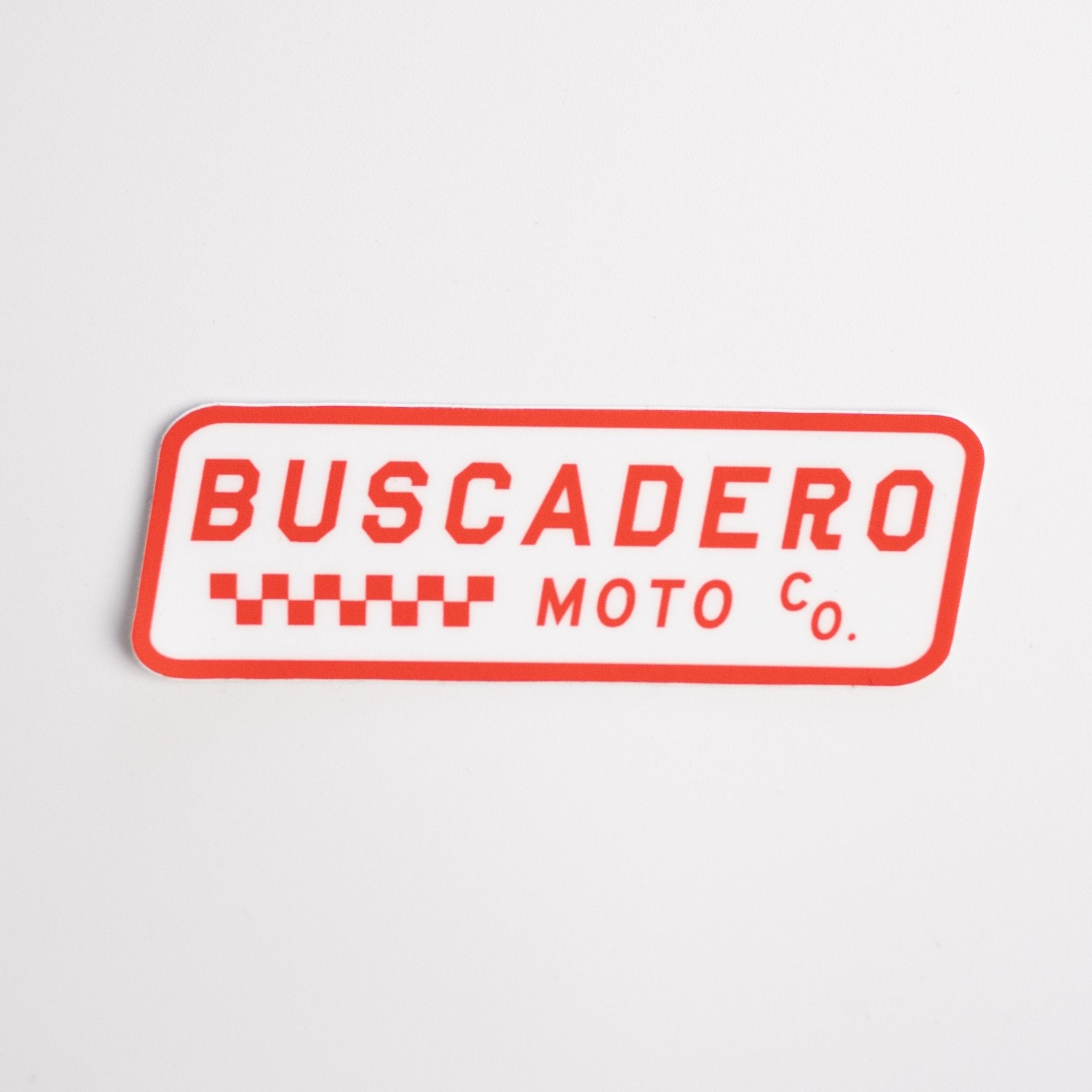 "Checker Moto"  Sticker