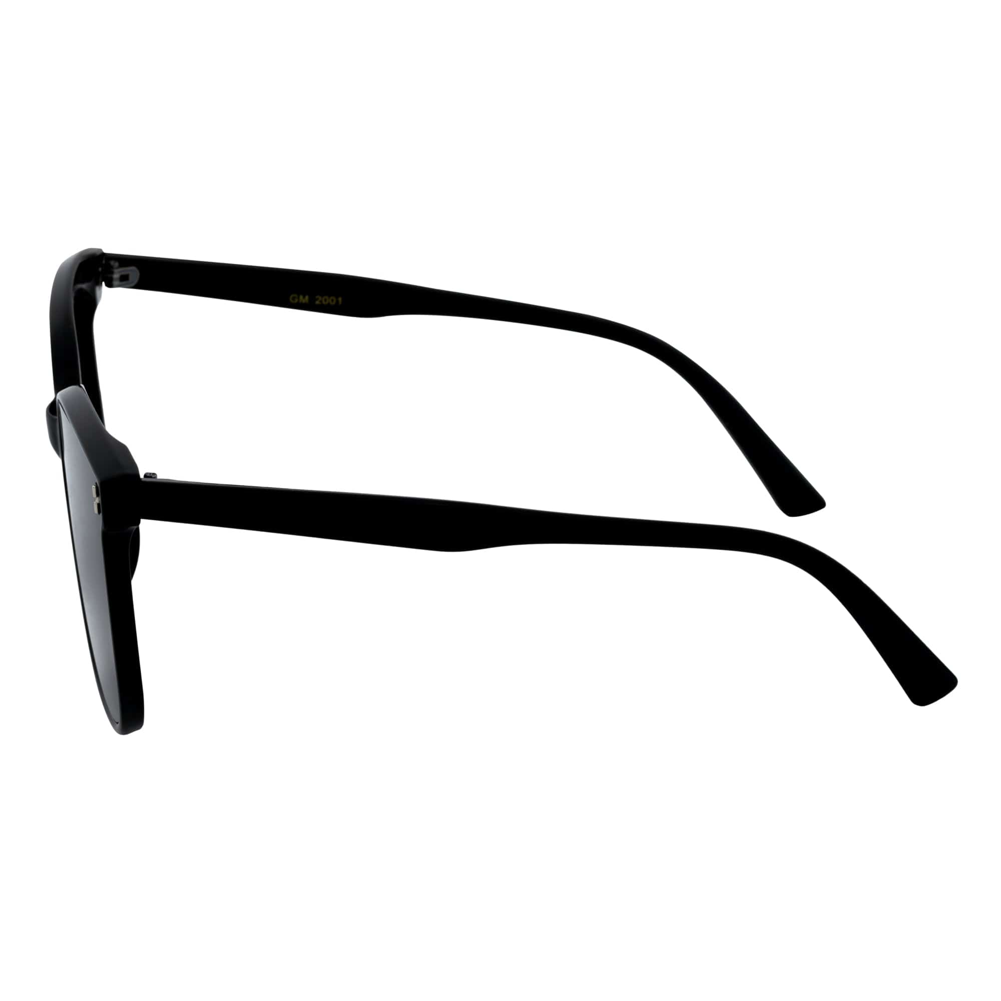 KATIE - Womens Polarized Oversize Square Cat-Eye Sunglasses Black Smoke