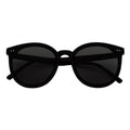 KYLEE - Polarized Womens Oversize 2 Pin Cat Eye Sunglasses Black Smoke